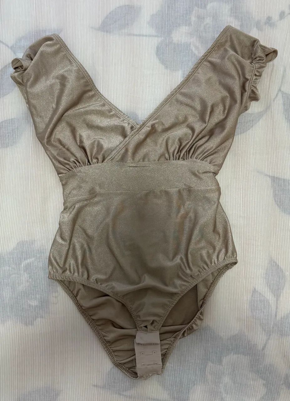 Body nude/dourado - Foto 3