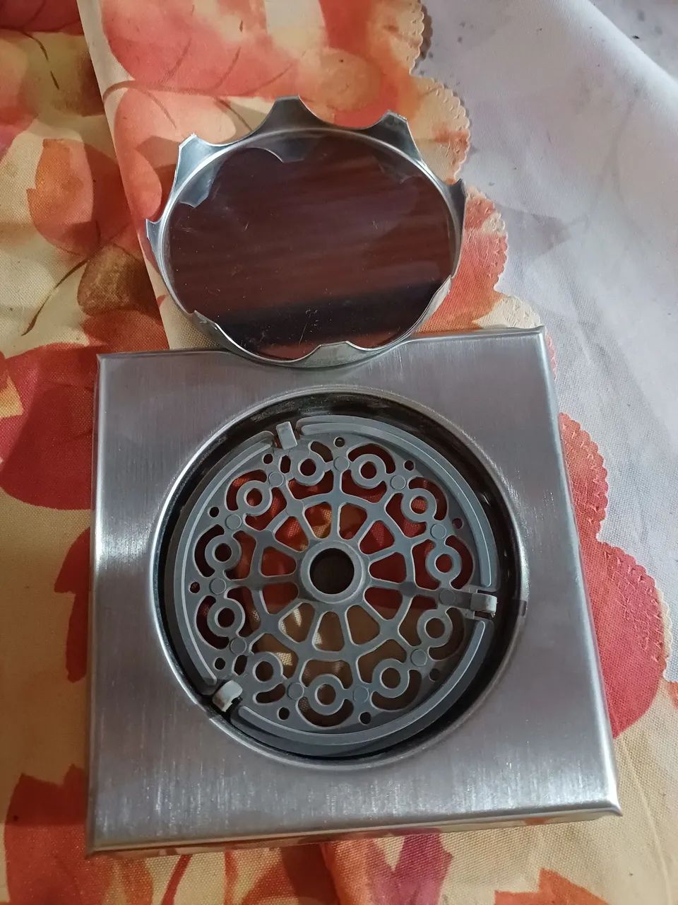 Grelha 12,5 x 12,5 inox escovado à prova de insetos. Duas unidades. Preço por unidade. - Foto 2