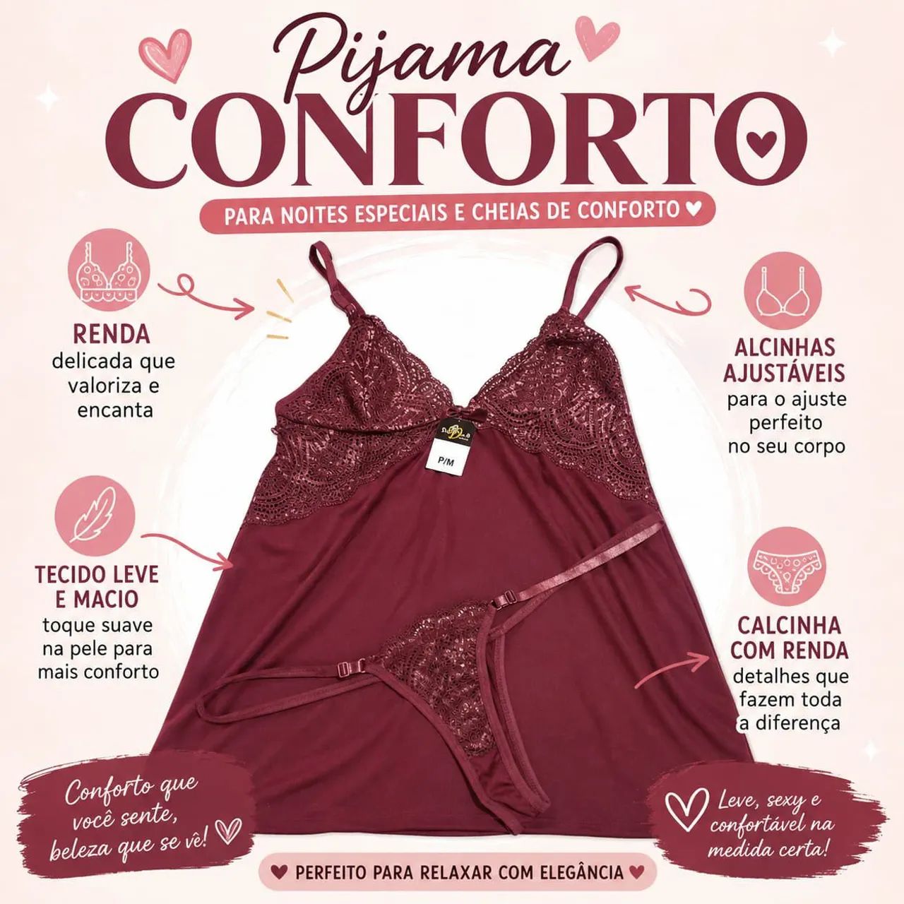 Camisola de renda 