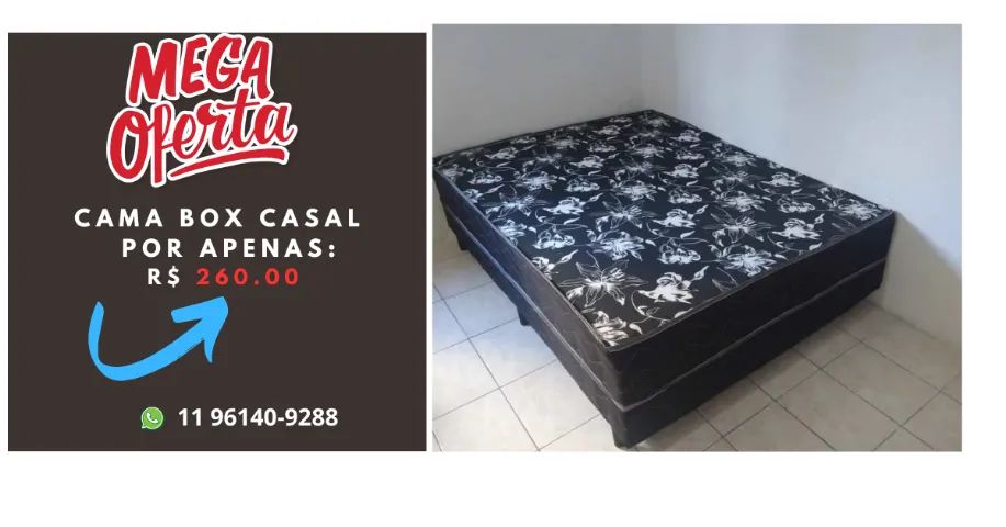 Cama box casal (prom)