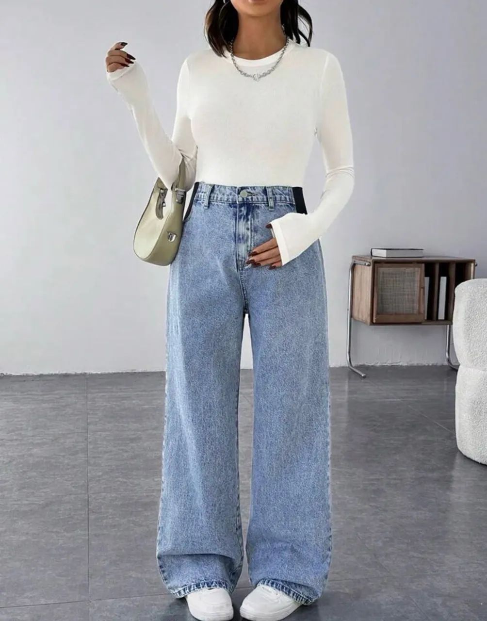 Calça gestante Wide Leg  - Foto 3
