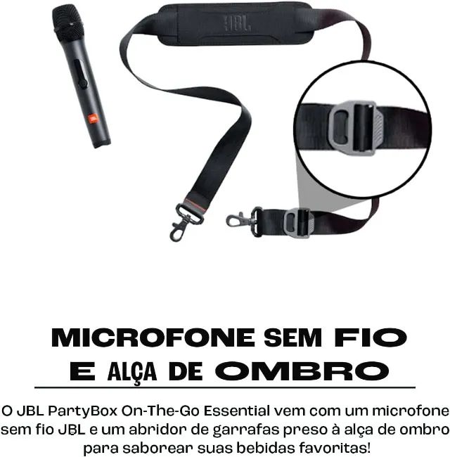 Caixa de Som, JBL, PartyBox On The Go Essential, Com Microfone Bluetooth - Foto 2
