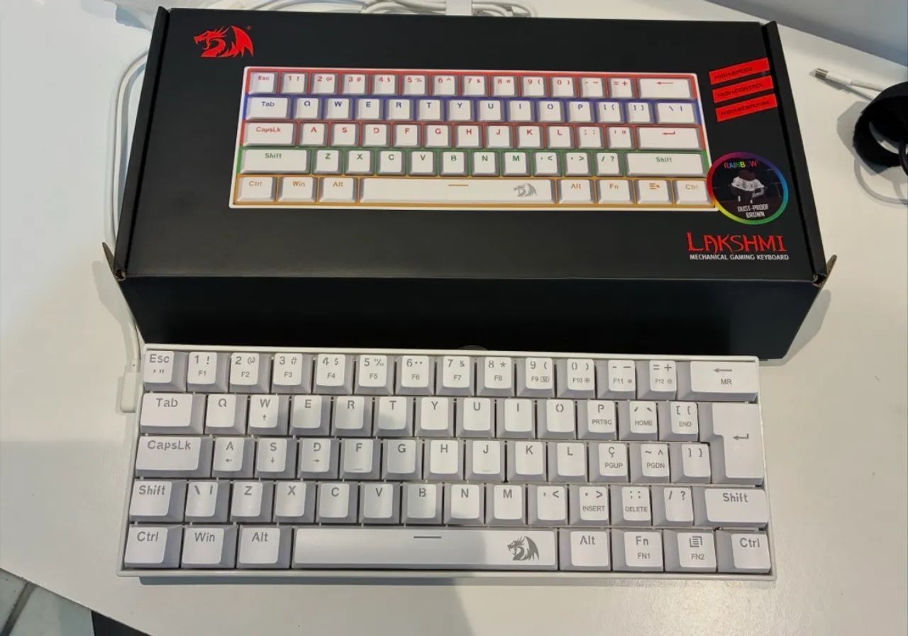 Teclado redragon branco - Foto 3