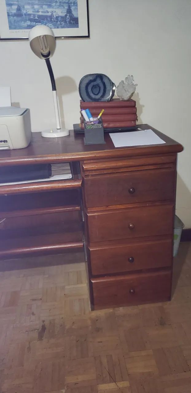MESA DE ESCRITÓRIO MADEIRA MACIÇA  - Foto 3