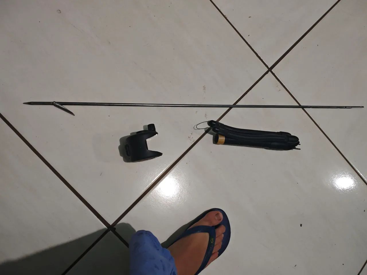 Seta para rabanete de 70 cm+cabeça com elástico do arbalete harpia