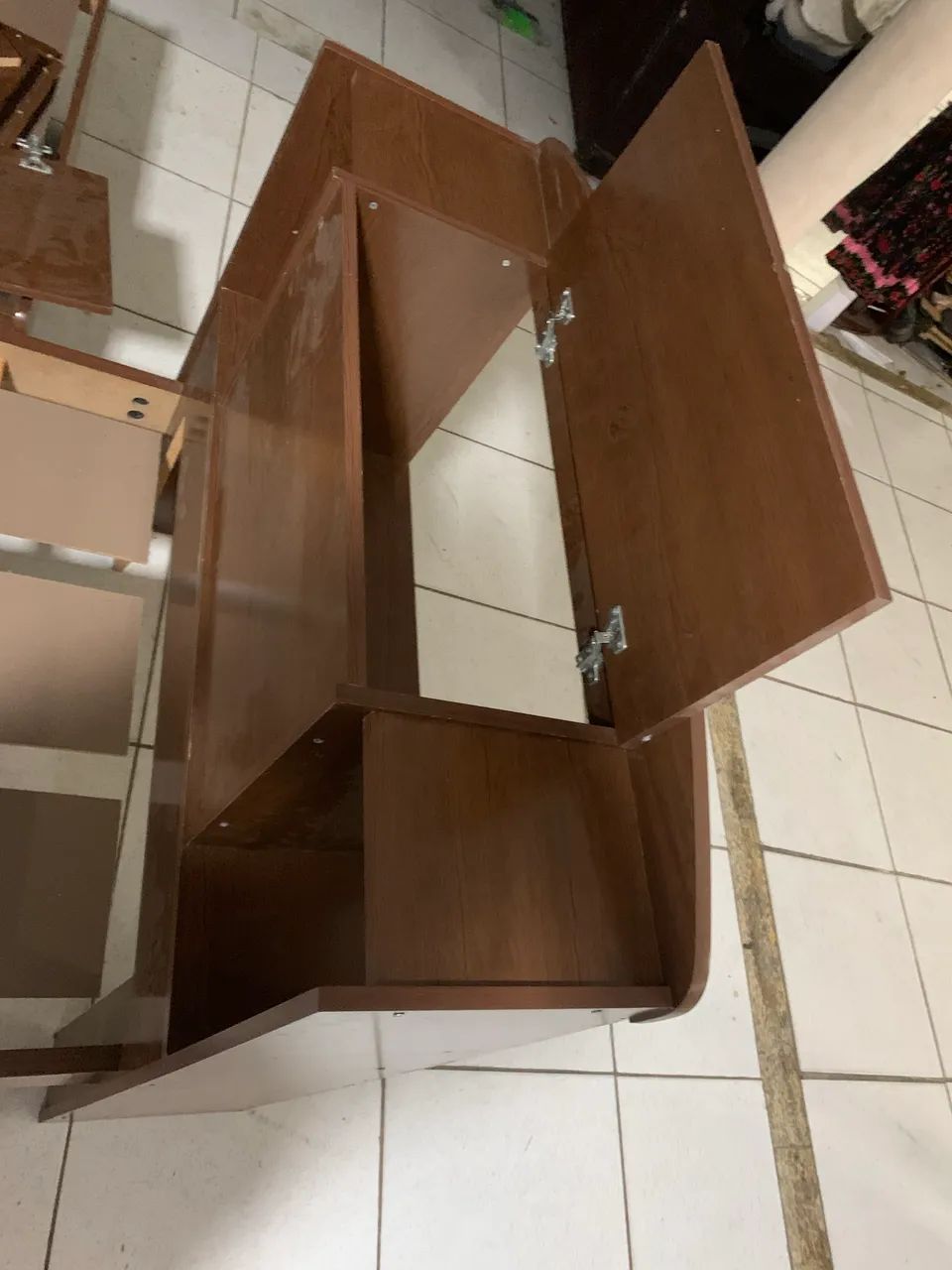 Cama de solteiro de madeira pura com baú  - Foto 3