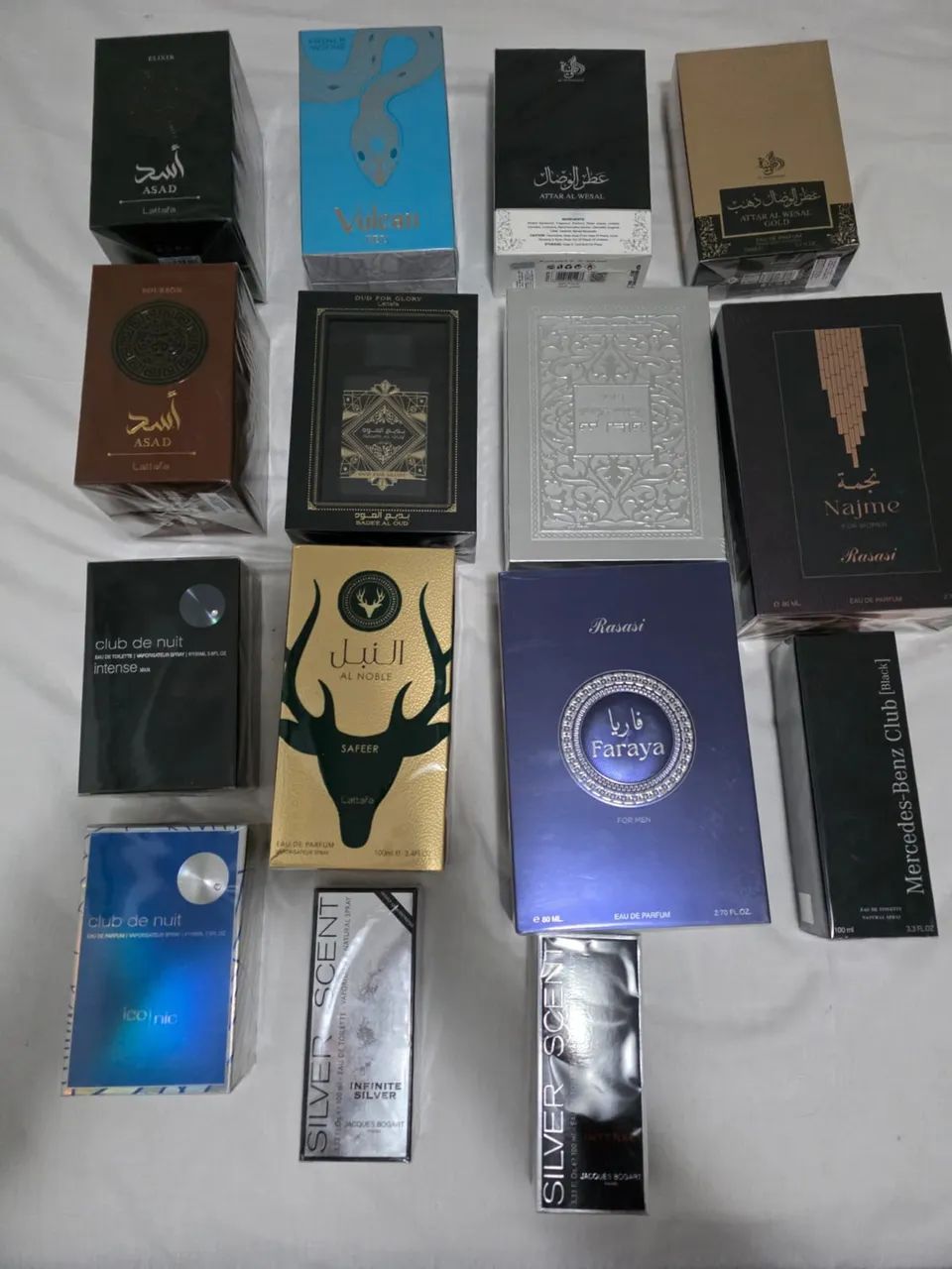Perfumes árabes e importados