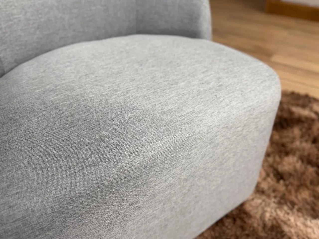 Poltrona Decorativa Doha - Cinza Linho Entrega Rápida - Foto 3
