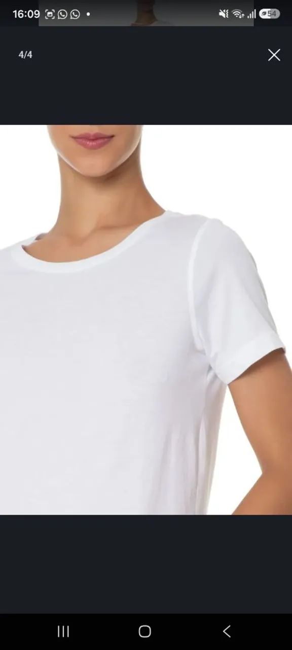 Kit com duas camisetas Slim Gola Careca Básicas. - Foto 2