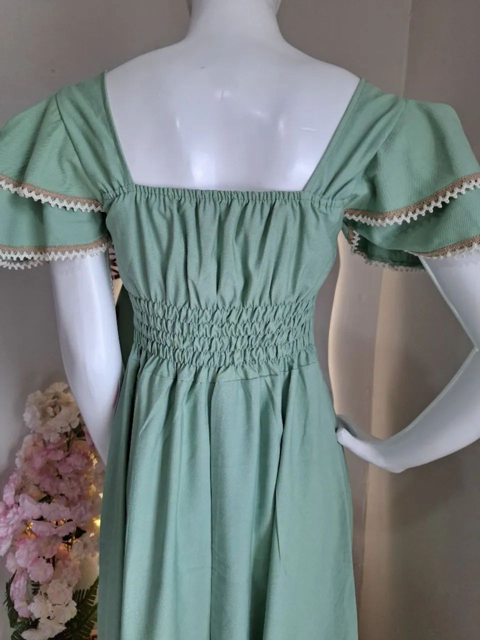 Vestido longo, tecido marrante.  - Foto 2