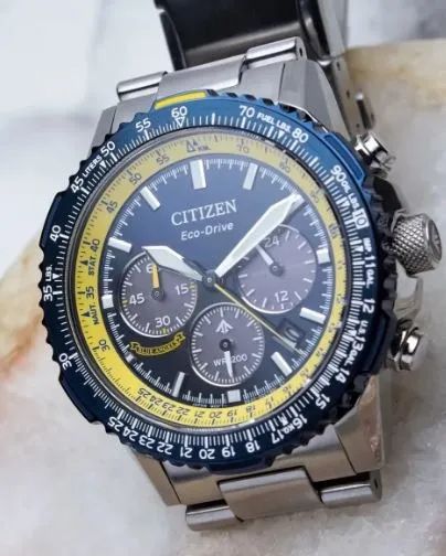 Relógio Citizen 40mm Promaster Blue Angels Crono Ca4667-53l