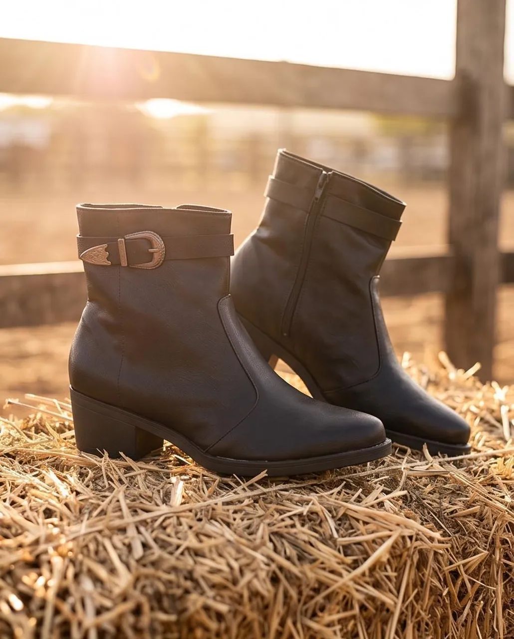 Bota feminina Couro - Foto 2