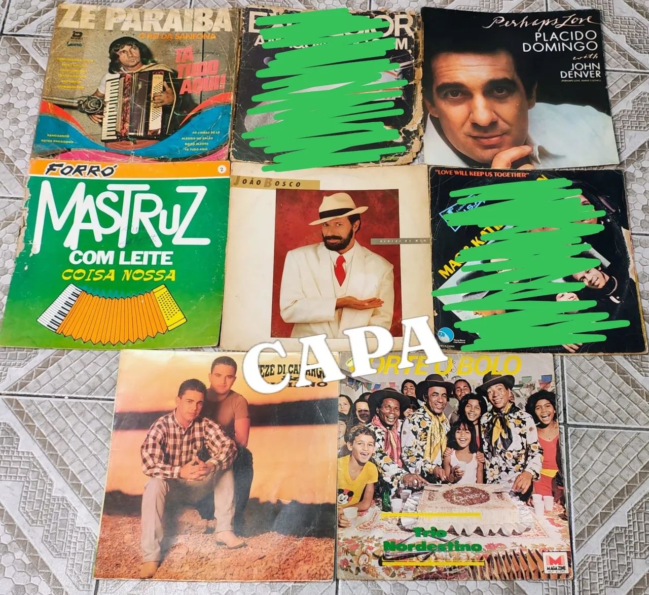 Capa de Disco de Vinil Diversos Gêneros.