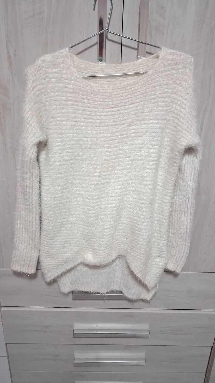 Blusa lã veste legging 