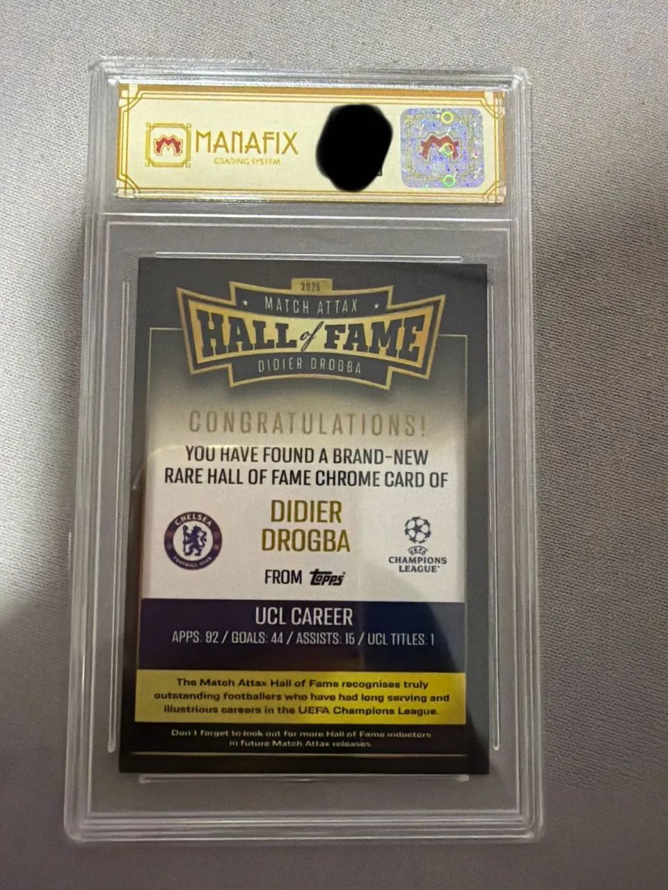 CARD TOPPS - DIDIER DROGBA - HALL OF FAME RARO - Foto 2