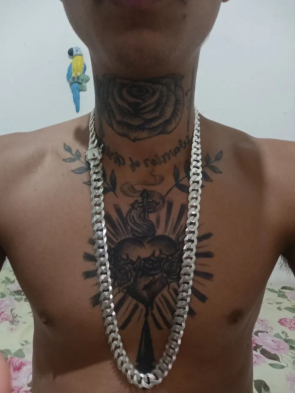 Corrente 13 mm 80 cm prata 
