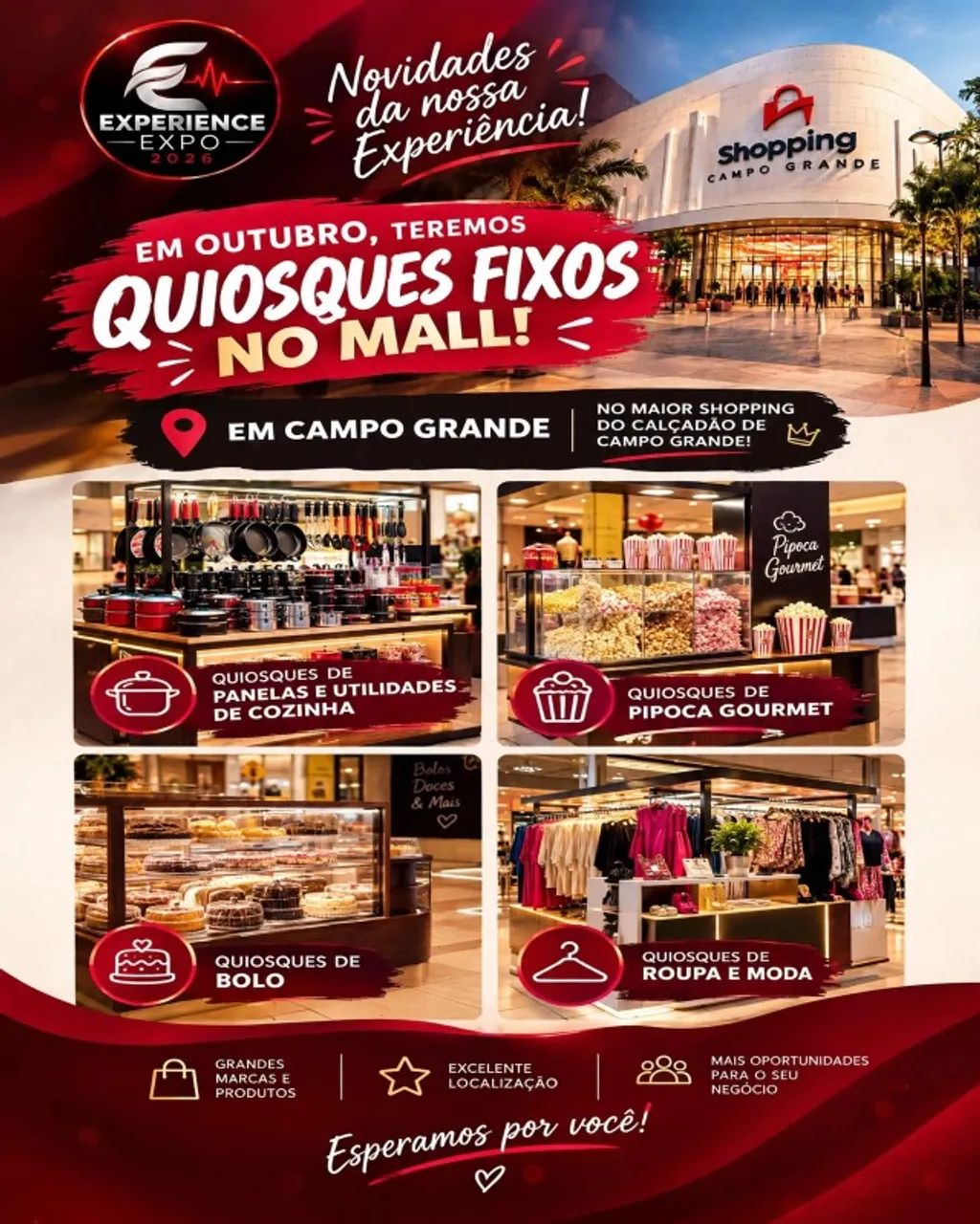 Quiosque em Shopping Center