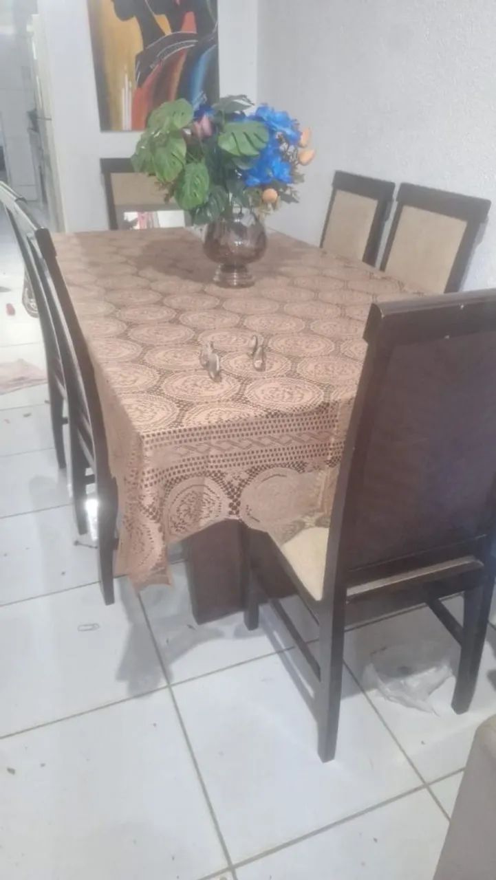 Venda de mesas e cadeiras estou de mudança  o valor 700 para vim buscar  - Foto 2
