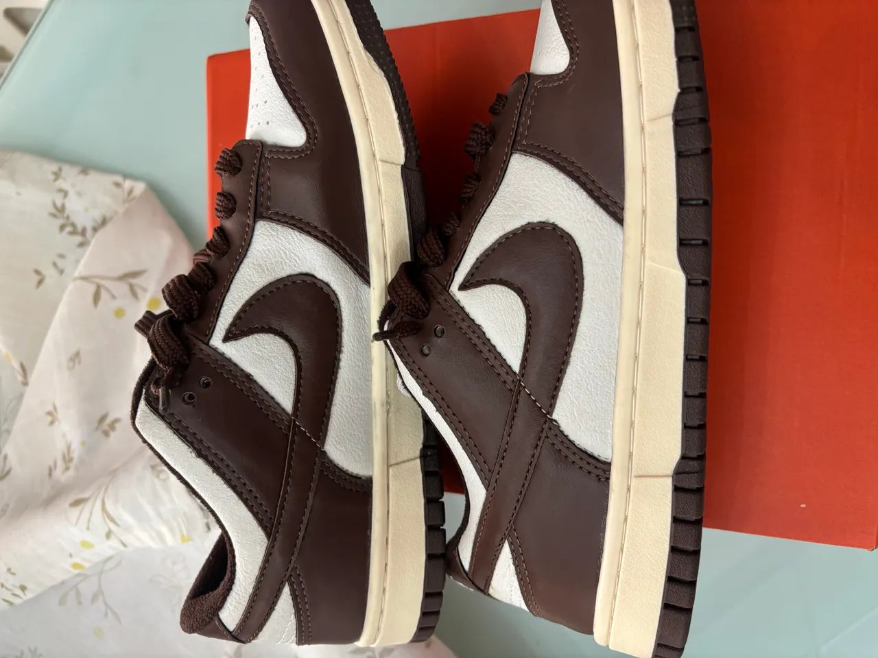Nike Dunk Low Réplica (Edição Brown & White) - Foto 2