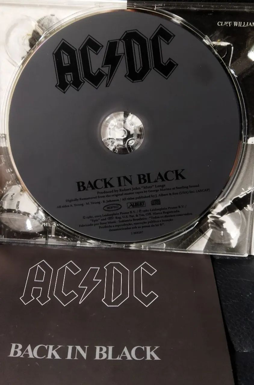 Cd AC/DC Black in Black versão Digipack - Foto 3