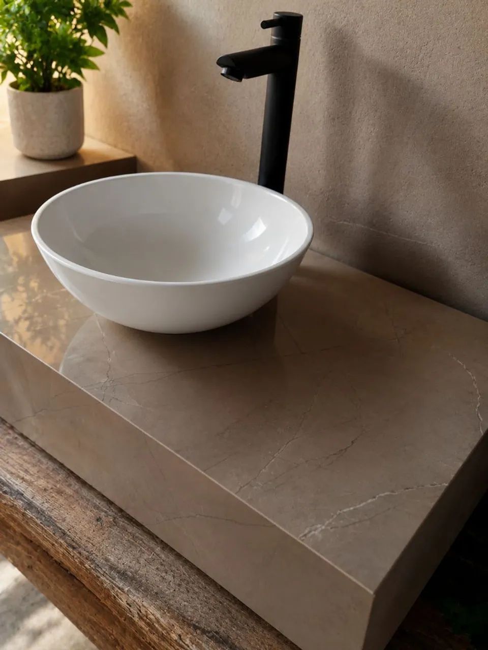 Bancada em porcelanato completa