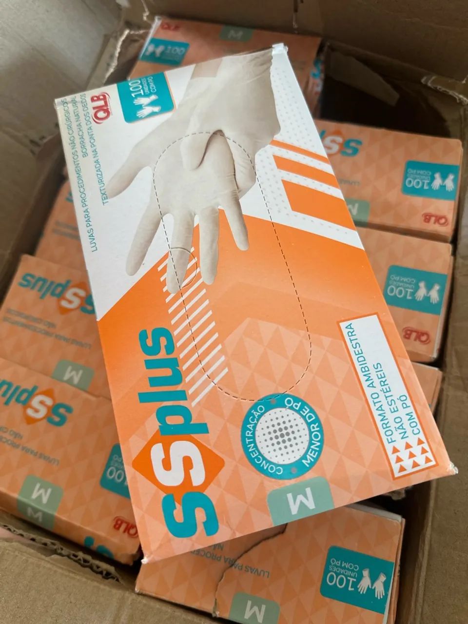 Luva De Procedimento Látex Com Pó SSPlus 100 Unidades ANVISA - Foto 3