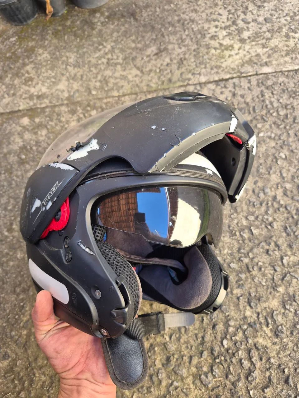 Capacete Atack preto fosco robocop - Foto 4