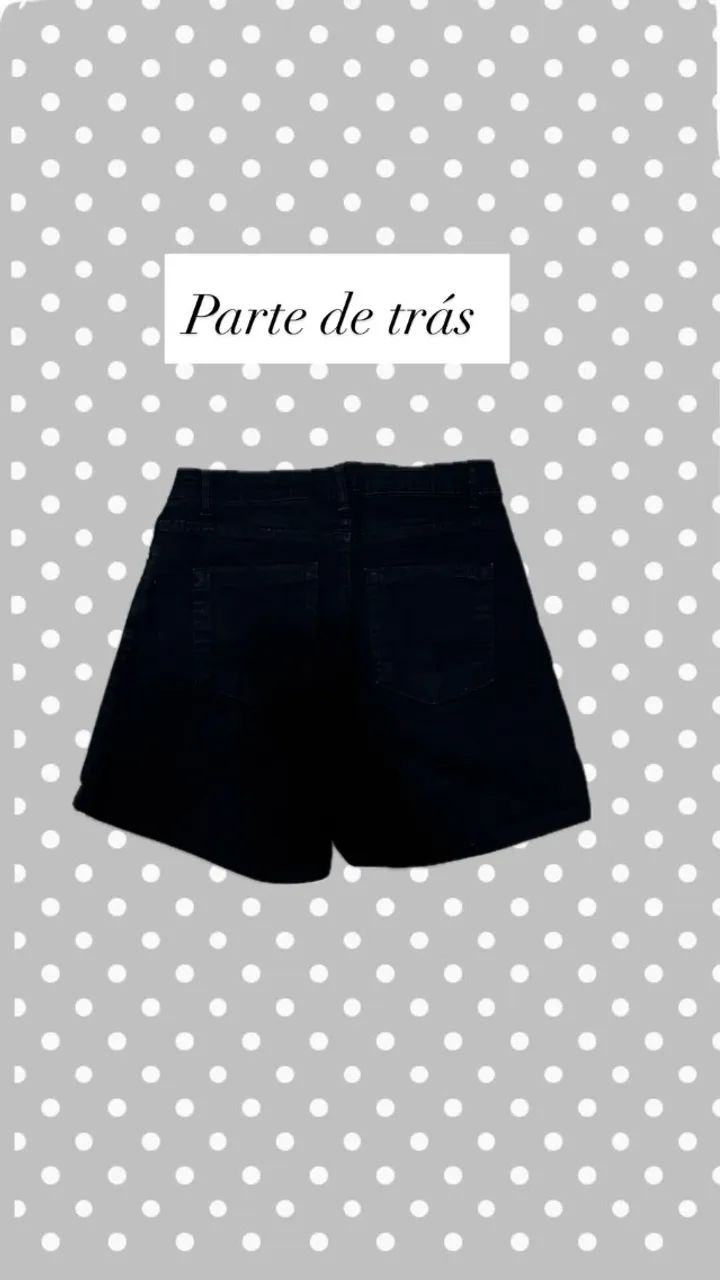 Short preto tamanho 38 - YOUCOM - Foto 2