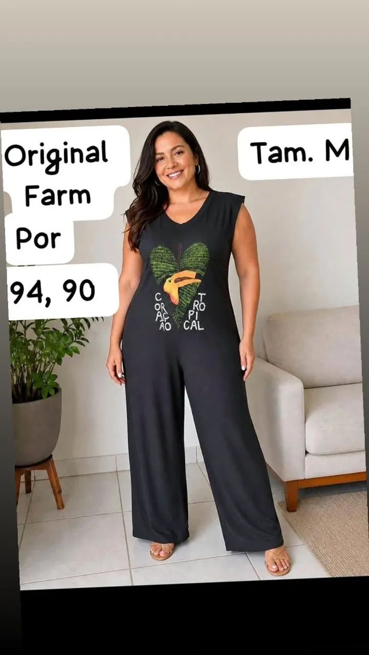 Farm original macacão 