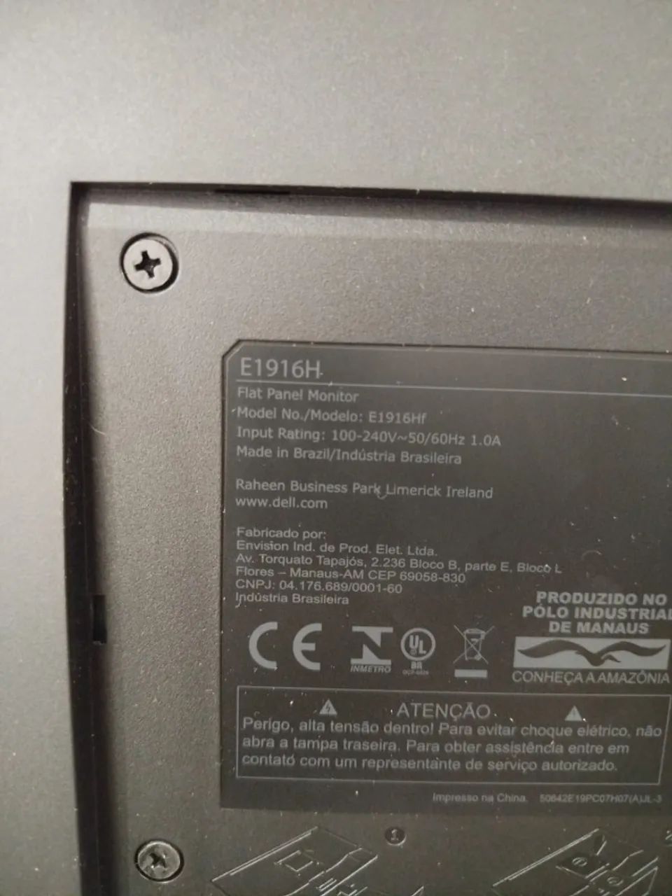 Monitor Dell E1916H - Foto 2