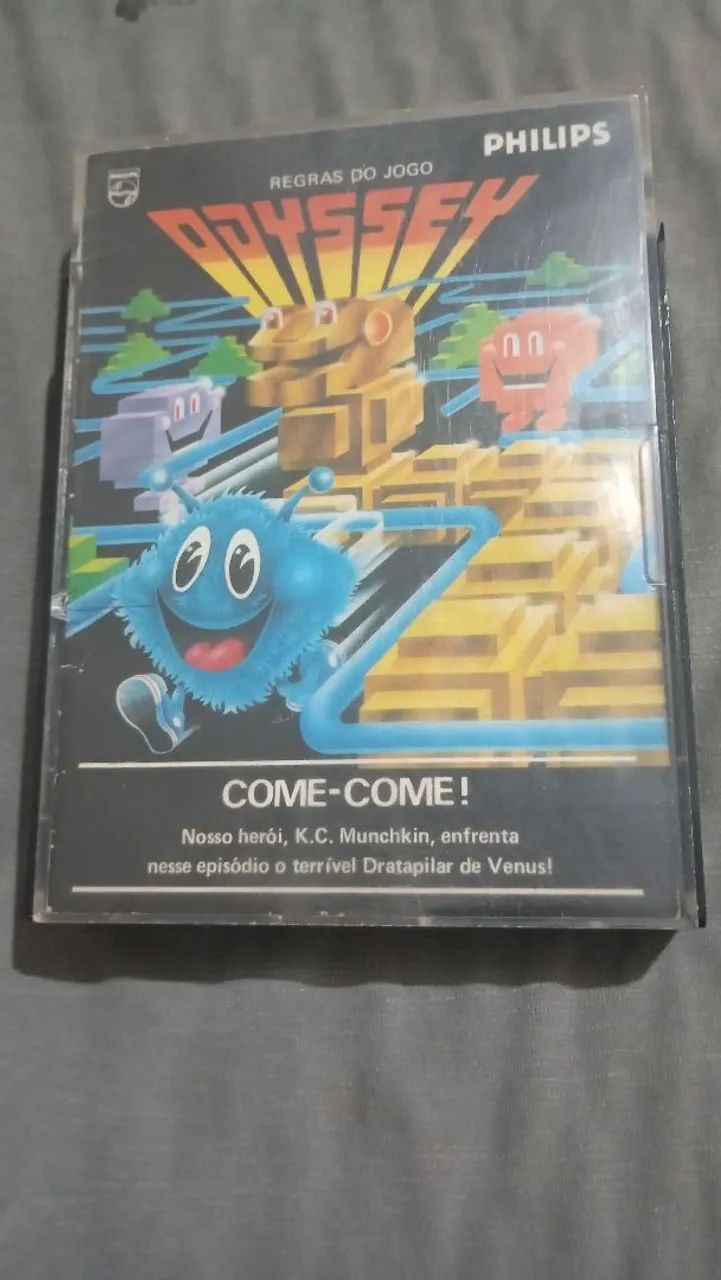 Jogo odyssey Philips come-come com encarte e estojo 