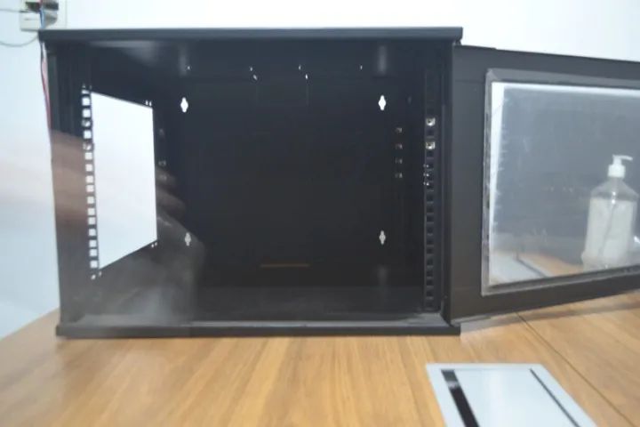 Mini Rack de Parede 10U 19? com Bandeja - Ideal para DVR, CFTV, Roteador e Redes - Foto 4