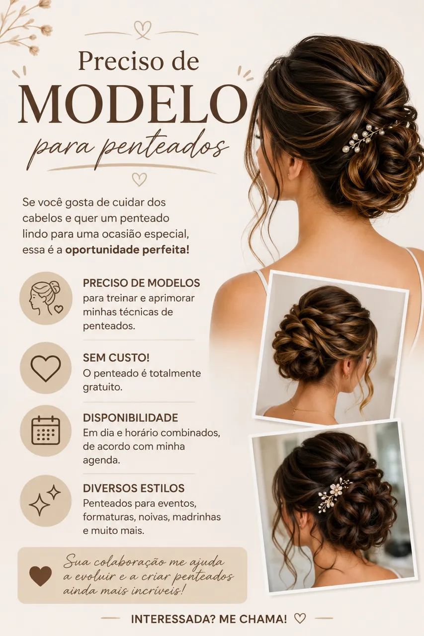 Preciso de Modelo para Penteados
