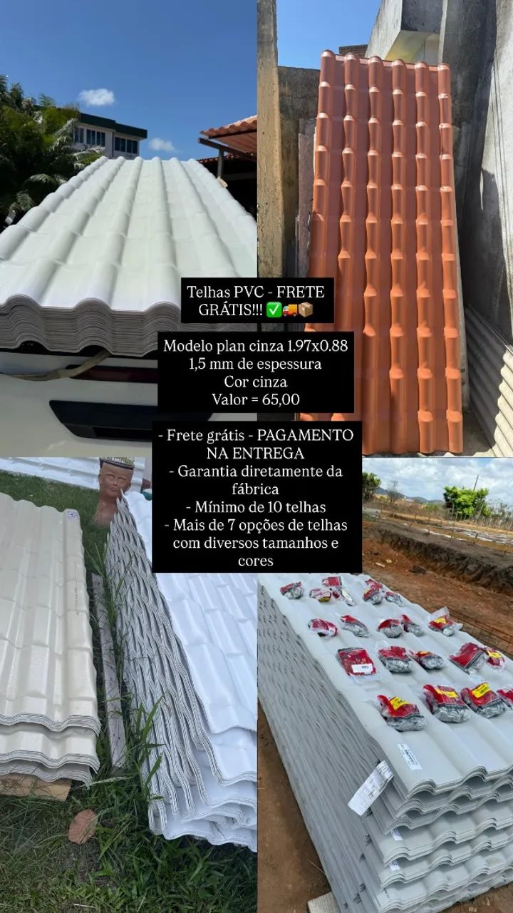 TELHAS PVC PLAN E COLONIAL ? 64,99 