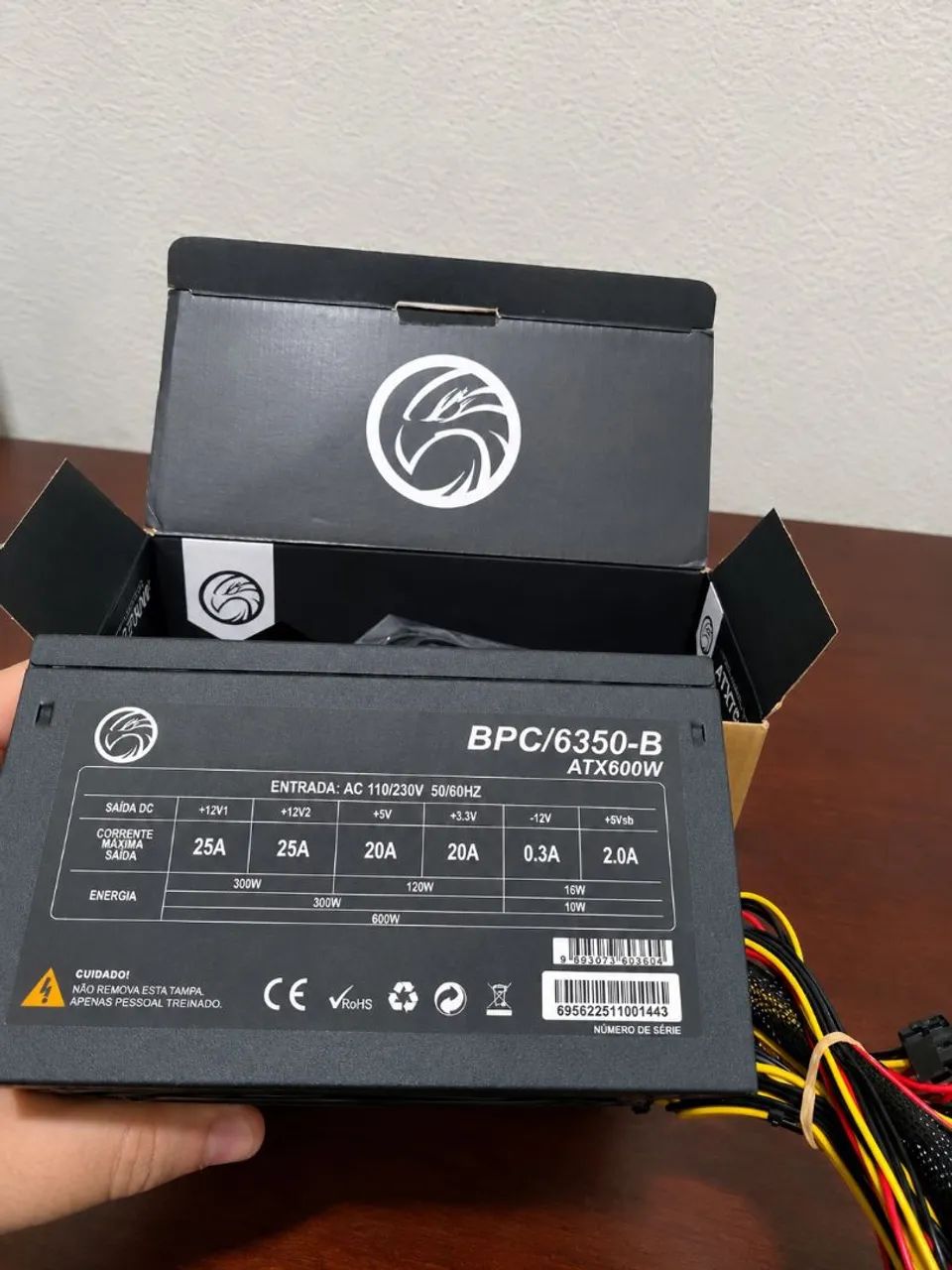Fonte de alimentação ATX 600w Nova - Foto 2