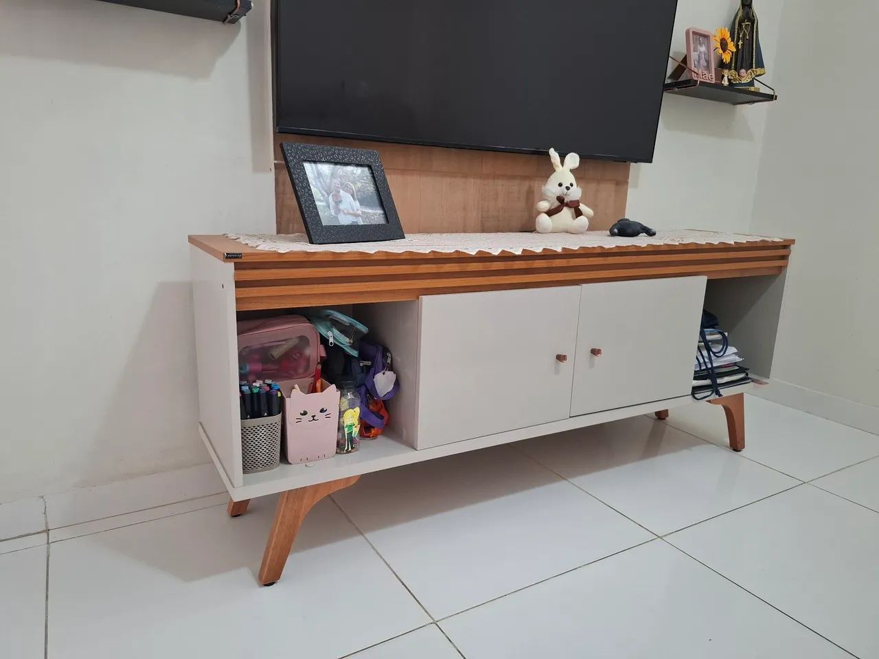 Rack Retro de Madeira - Foto 4