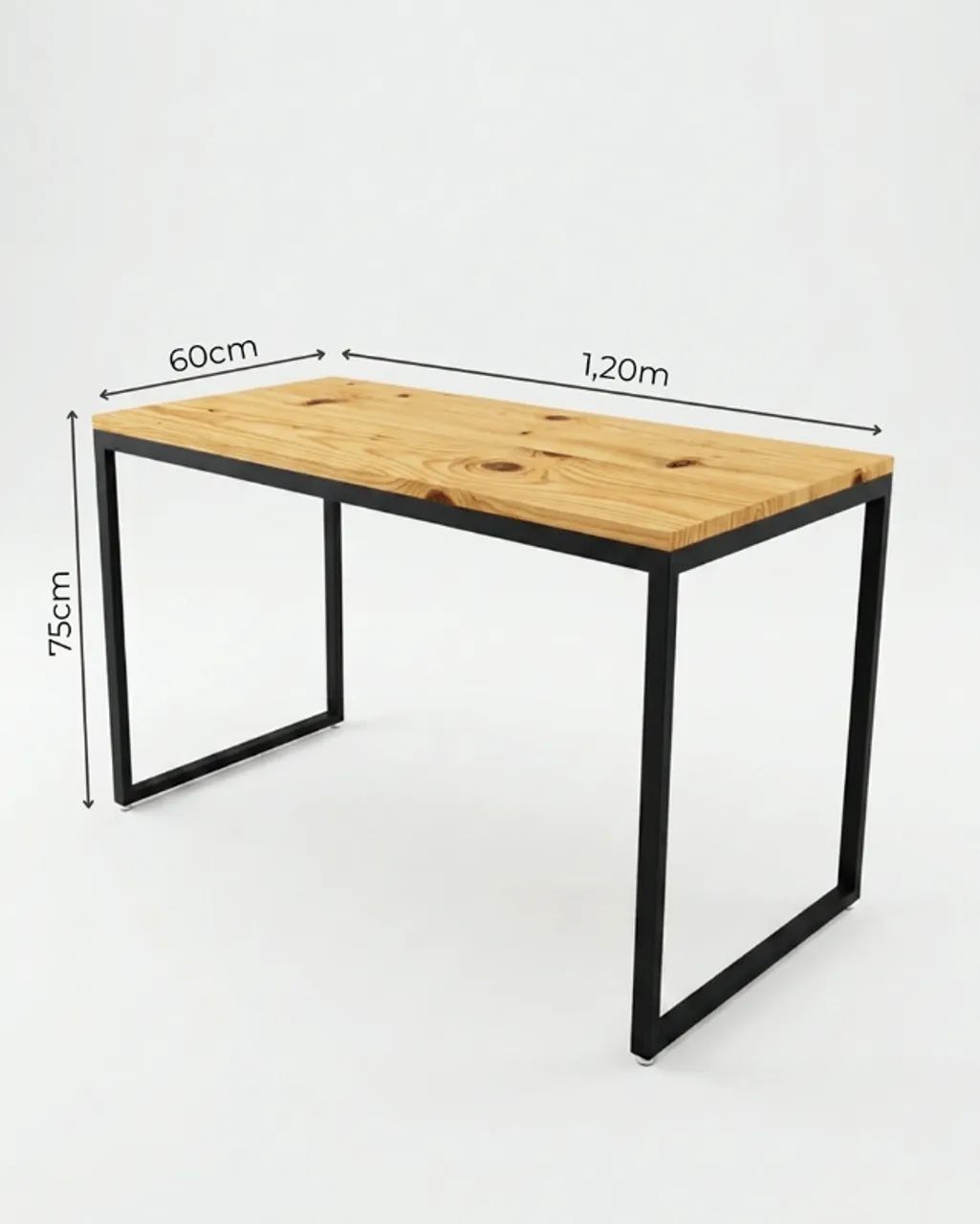 Mesa Estudo e Trabalho Estilo Industrial - Foto 4