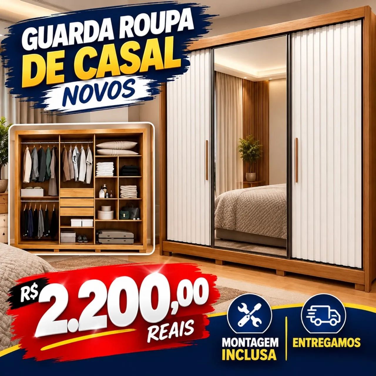 GUARDA ROUPA CASAL