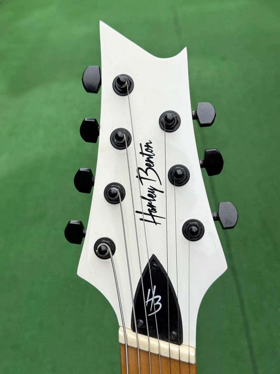 Guitarra 7 Cordas Harley Benton R-457MN WH MultiScale - Foto 2
