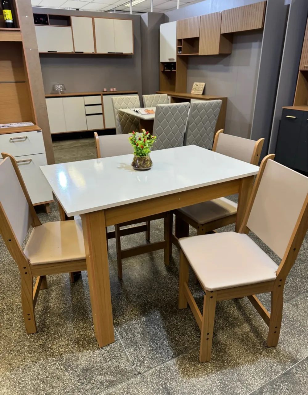 Mesa de Jantar Bellagio Com 4 Cadeiras- Entrega Rápida - Foto 4