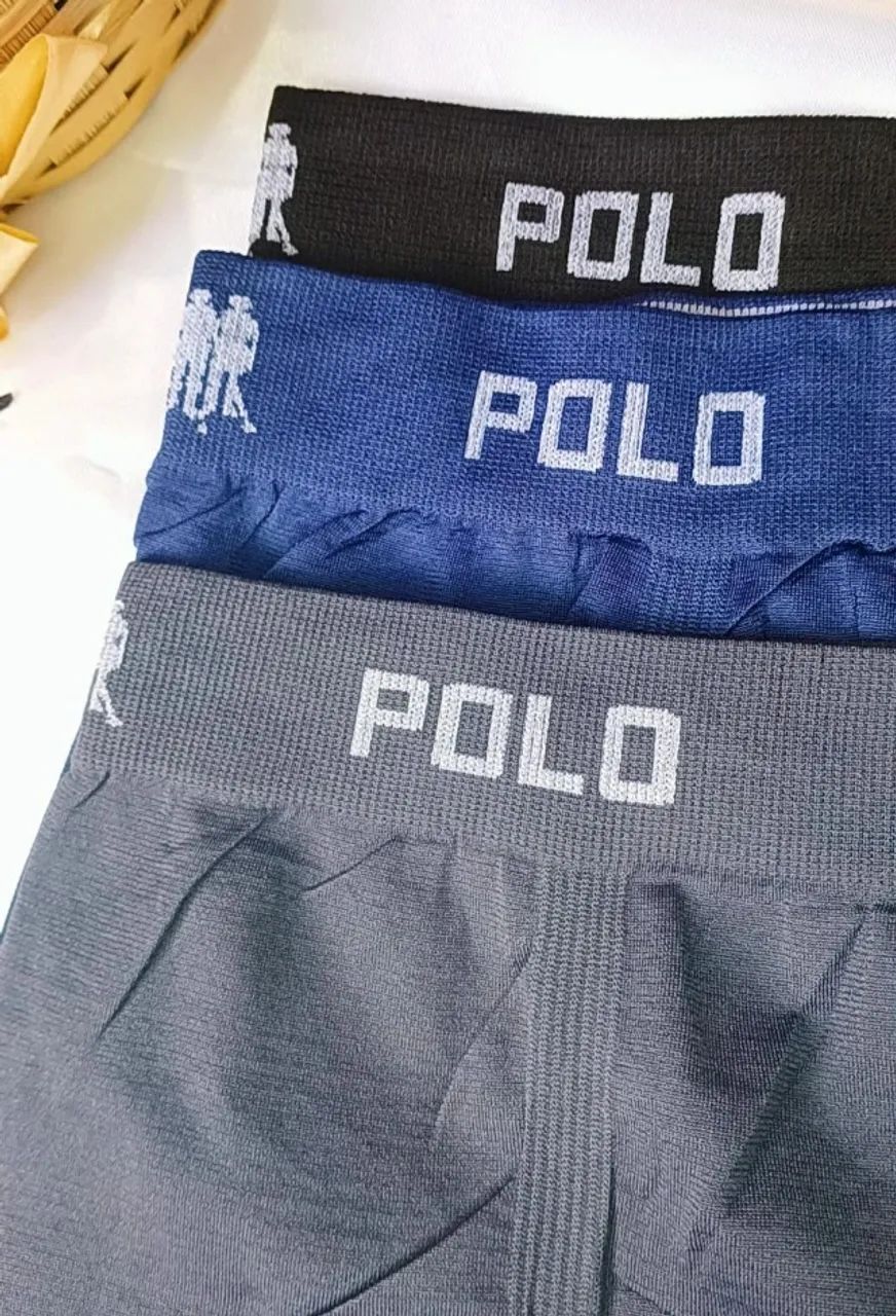 KIT 3 CUECAS BOX POLO R$50