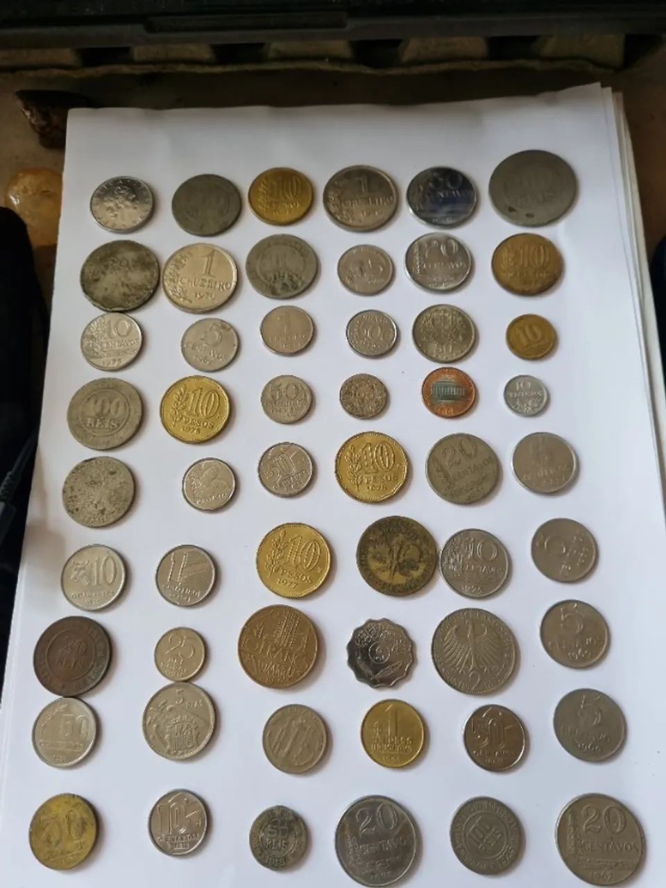 Lote 2 - 288 Moedas Antigas Brasileiras e Estrangeiras - Foto 4
