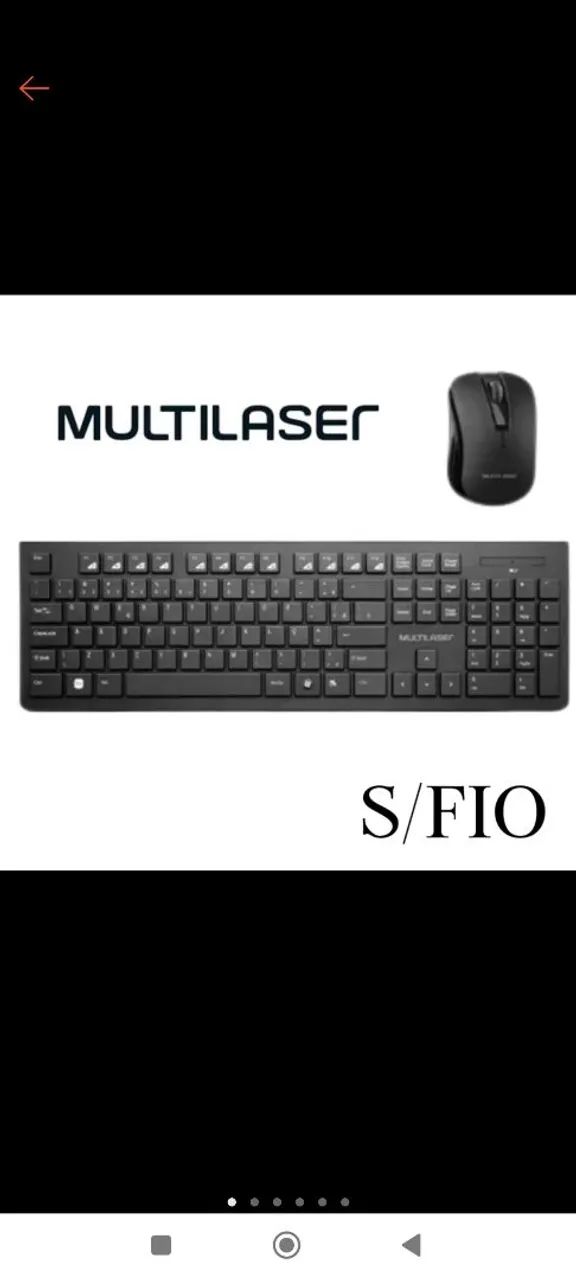 Teclado e mouse sem fio Multilaser  - Foto 4