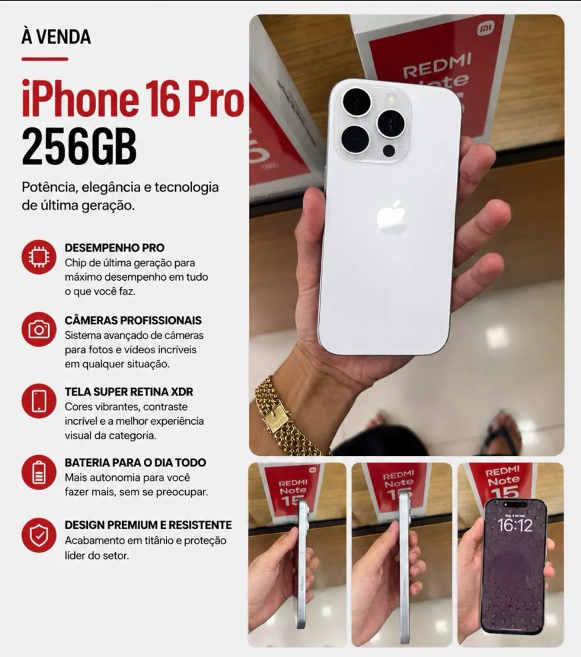 iPhone 16 pro 256gb - Foto 2