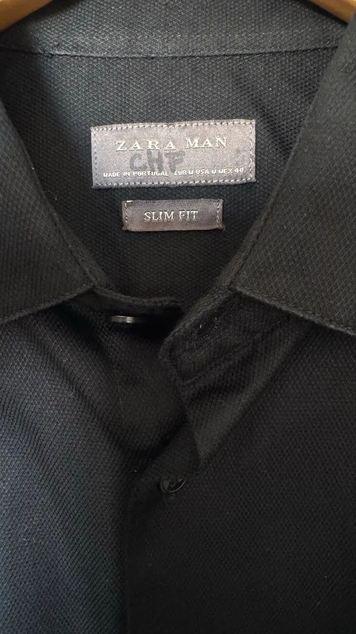 Camisa preta Zara