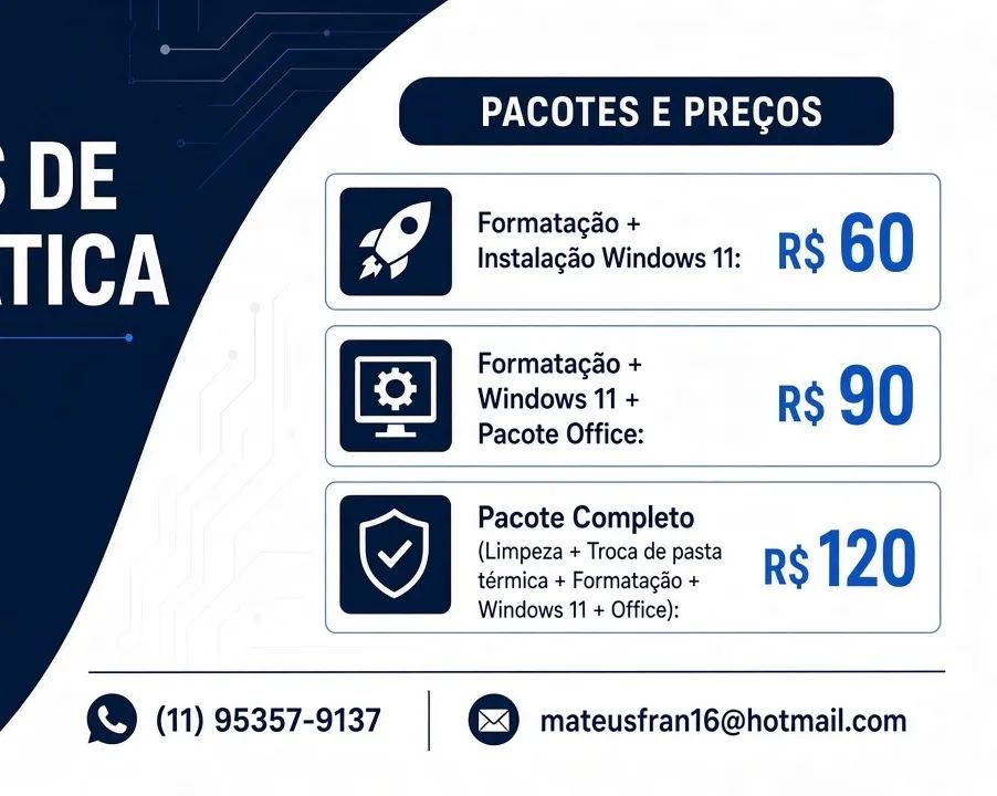 Informática com preço justo!