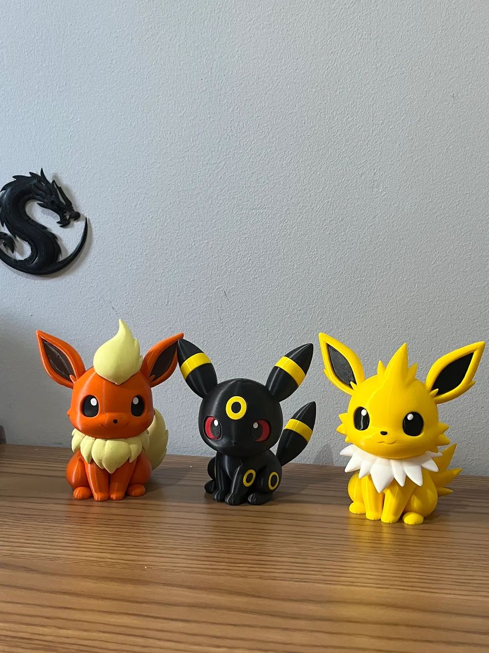 Kit Pokémon Eeveelutions Impressão 3D - Flareon Umbreon Jolteon