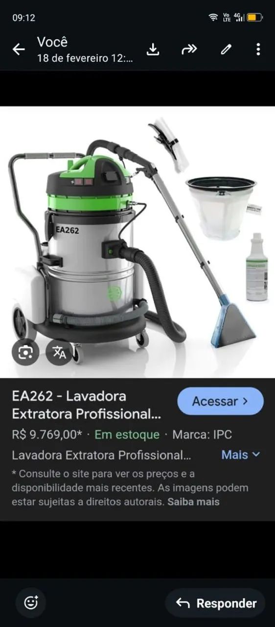 Lavadora extratora estado de novo impecavel