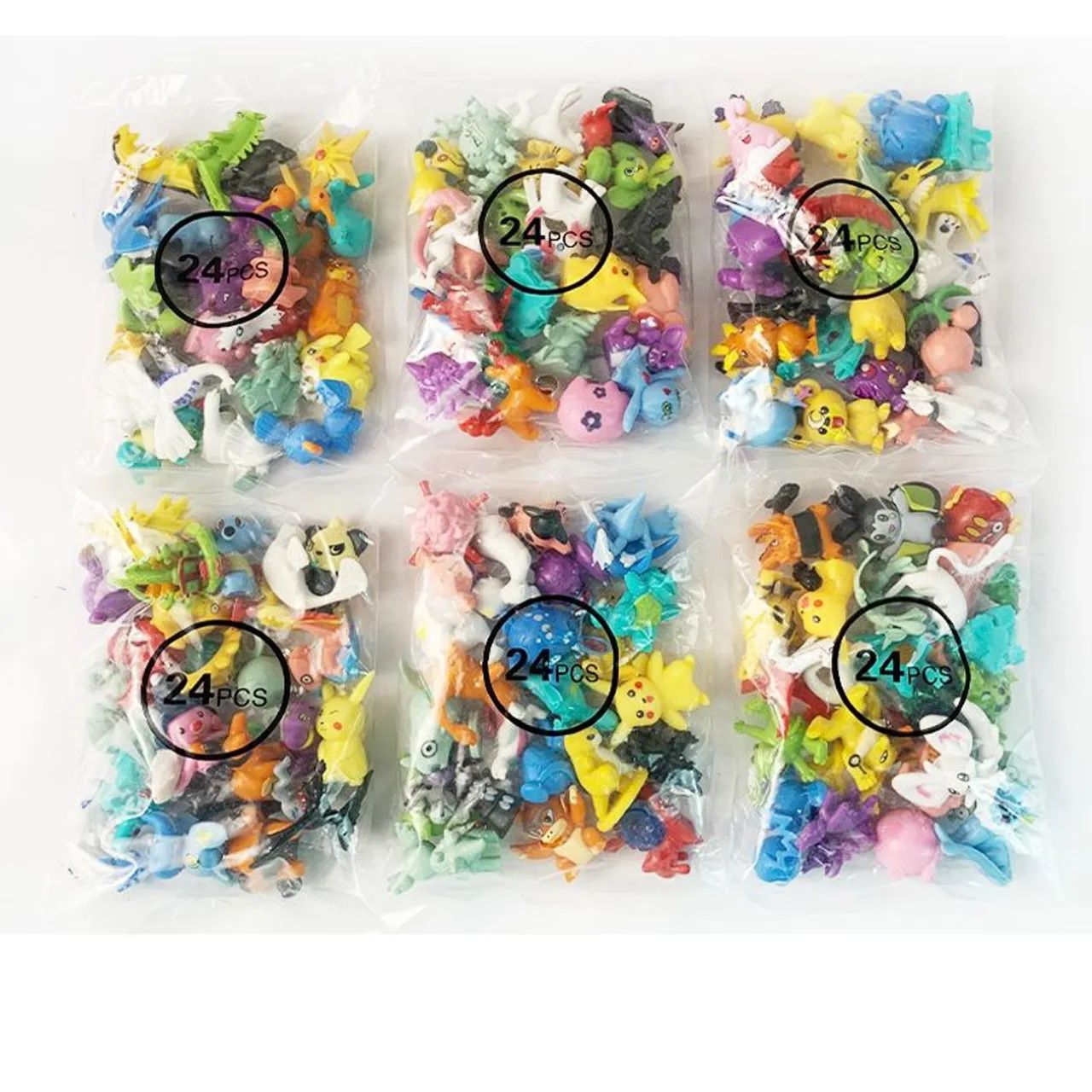 Kit 24 Bonecos Pokemon Pikachu Sortido Miniatura Action Figure 3cm - Foto 2