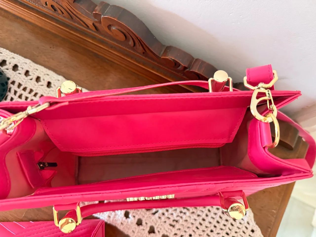 Conjunto duas bolsas rosa - Foto 4
